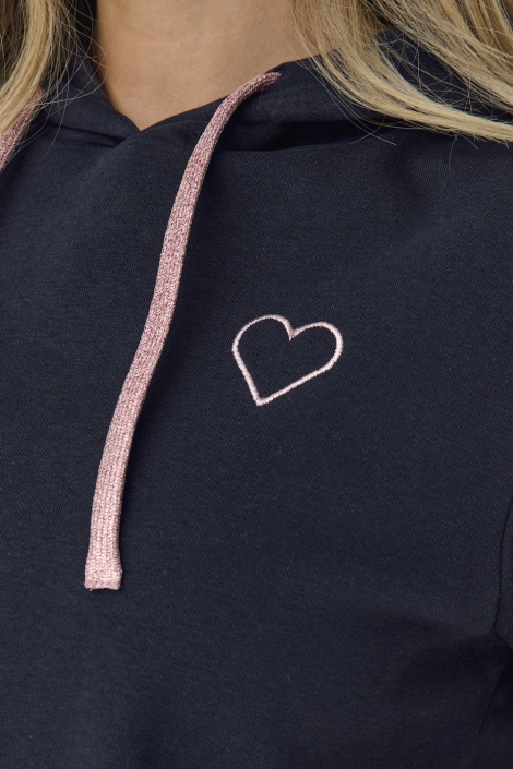 Only onlnoli l/s heart hood swt